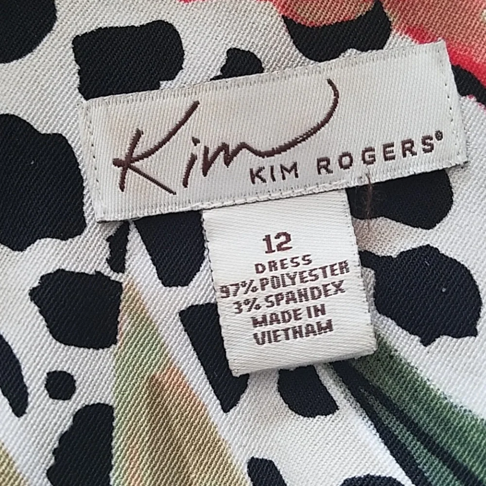 Kim Rogers, Floral dress, size 12 - Picture 6 of 6